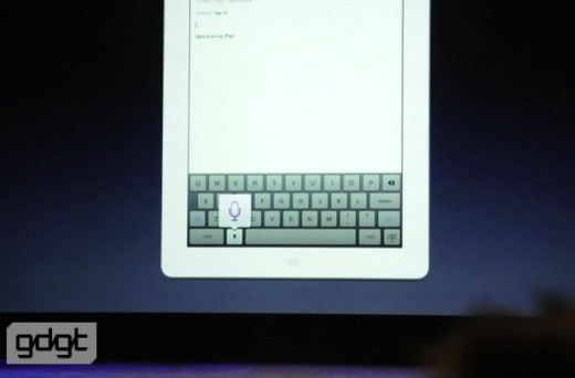 iPad 3 keyboard, touch screen keypad