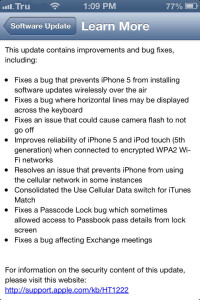 Apple smartphone update, iPhone iPad and iPod update, iOS update