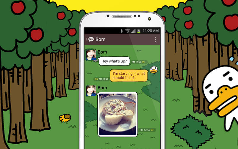 KakaoTalk on Android, messaging apps, free text and calls