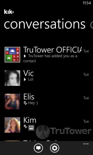 Kik for Windows Phone, Find Friends in Kik, Friend Finder