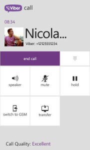 Viber app, Viber for WP8, Viber phone