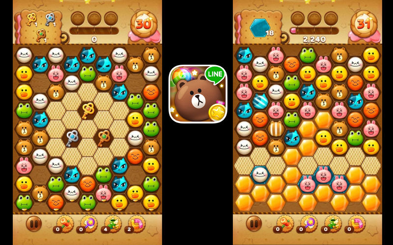 LINE POP, LINE POP 2, Android and iPhone LINE games