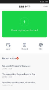 LINE Pay, LINE payment services, LINE app featuers