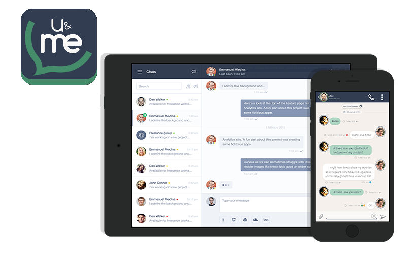 U&Me Plus, U&Me Messenger, workplace messaging apps